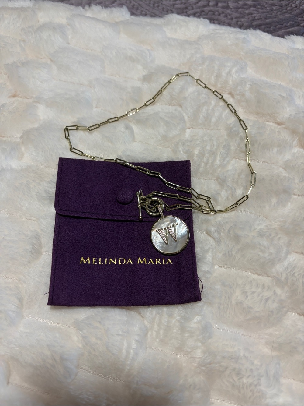 “W” Initial Necklace
